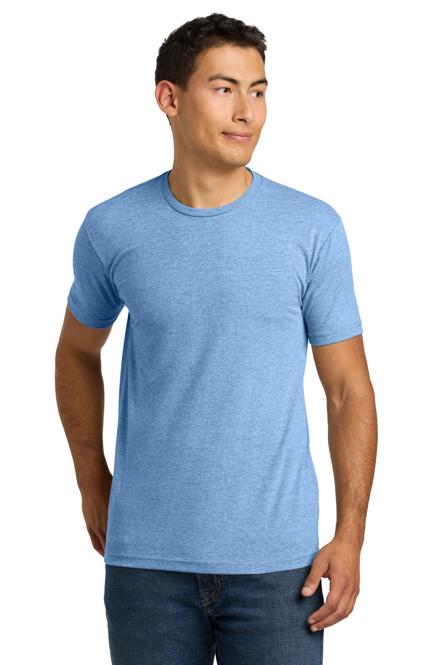 Next Level Apparel ®  Unisex CVC Tee. NL6210 - Heather Columbia Blue