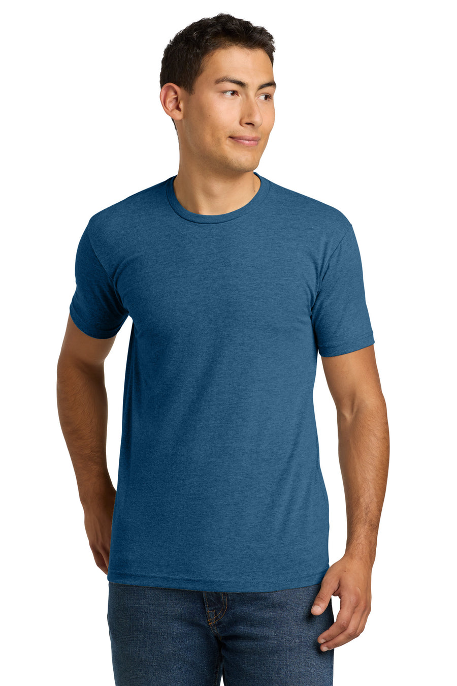 Next Level Apparel ®  Unisex CVC Tee. NL6210 - Heather Cool Blue