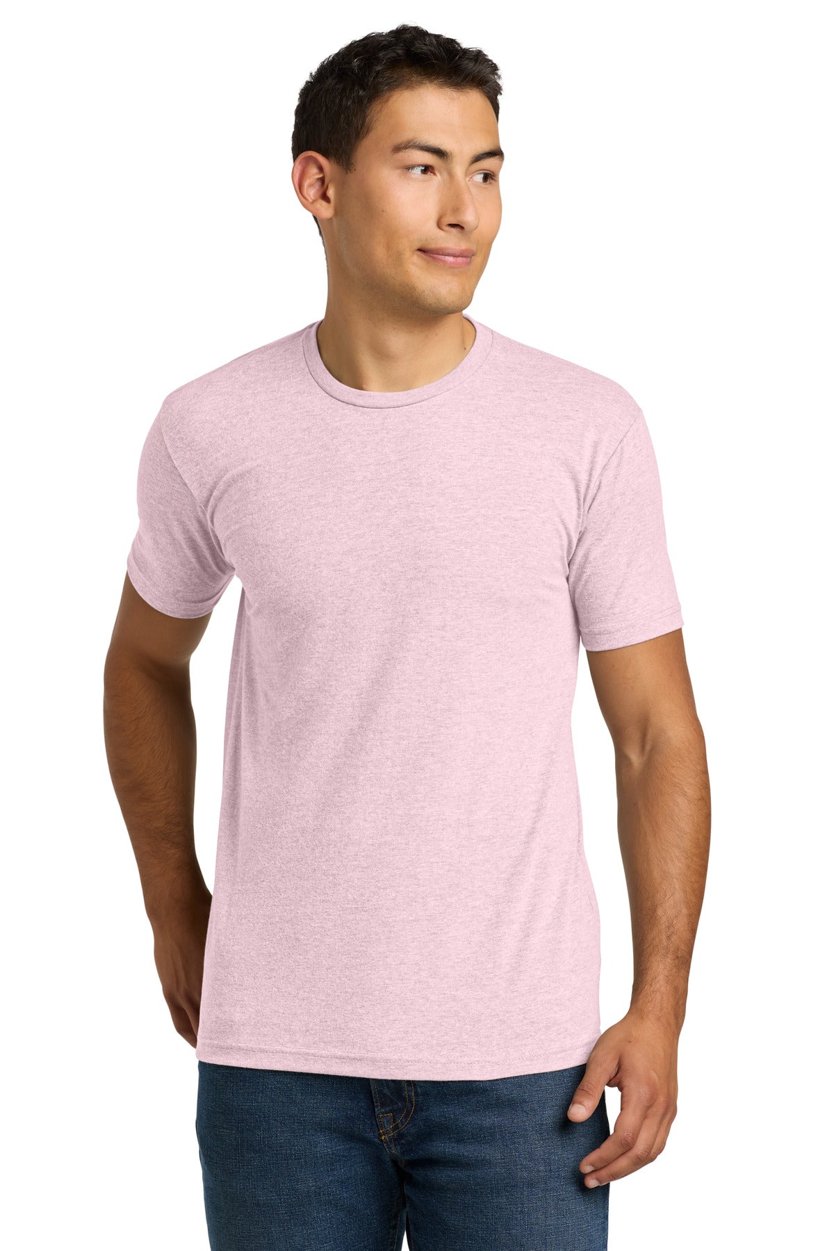 Next Level Apparel ®  Unisex CVC Tee. NL6210 - Heather Light Pink