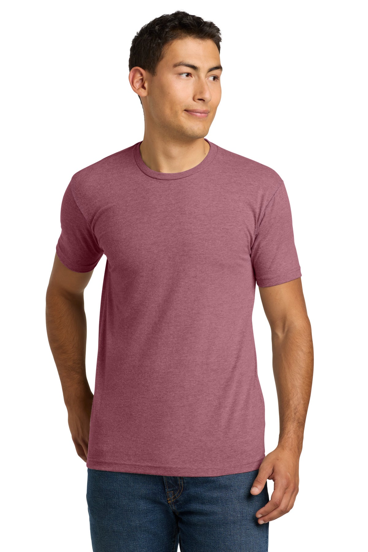 Next Level Apparel ®  Unisex CVC Tee. NL6210 - Heather Mauve