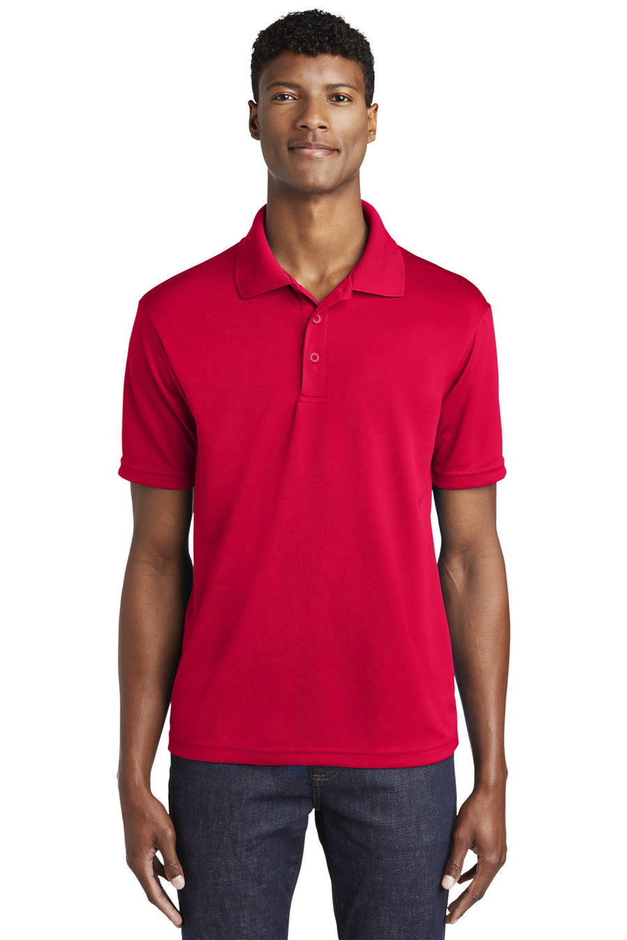 Sport-Tek ®  PosiCharge ®  RacerMesh ®  Polo. ST640 - Deep Red