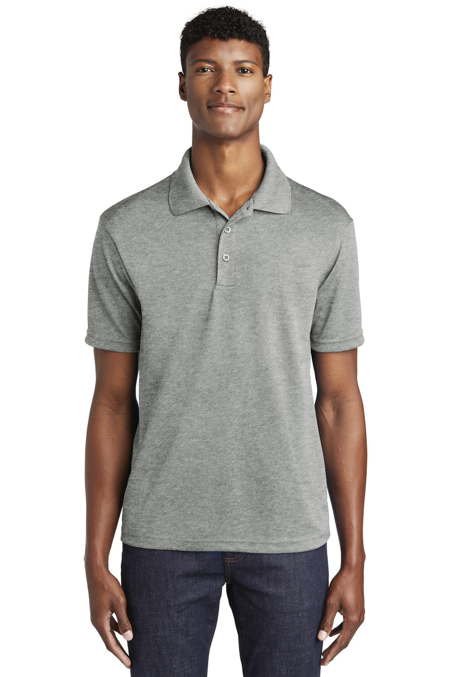 Sport-Tek ®  PosiCharge ®  RacerMesh ®  Polo. ST640 - Grey Heather
