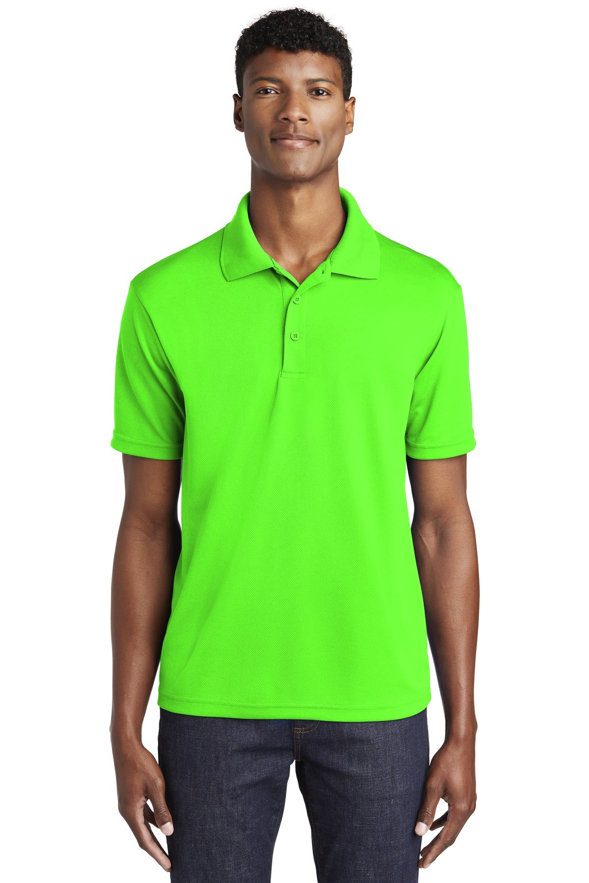 Sport-Tek ®  PosiCharge ®  RacerMesh ®  Polo. ST640 - Neon Green