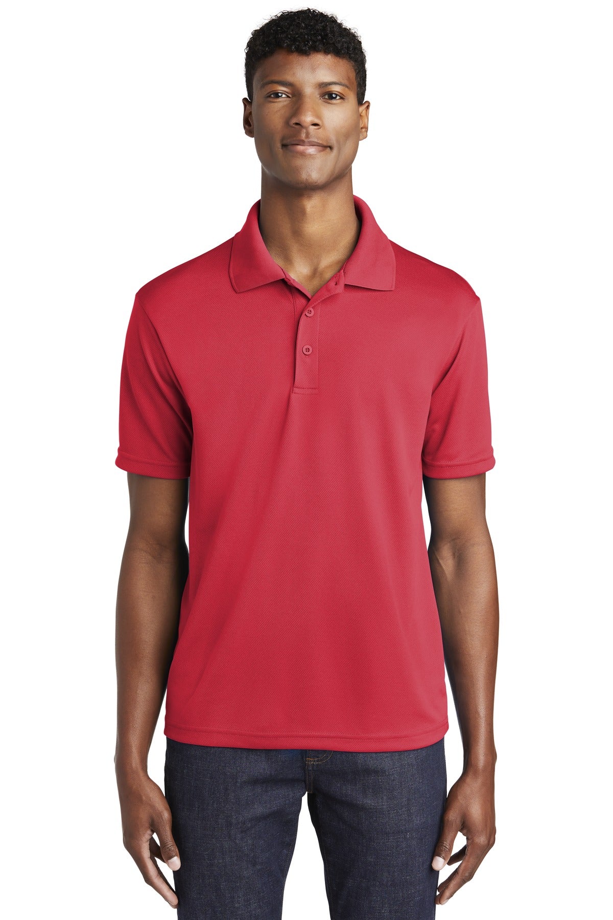 Sport-Tek ®  PosiCharge ®  RacerMesh ®  Polo. ST640 - True Red