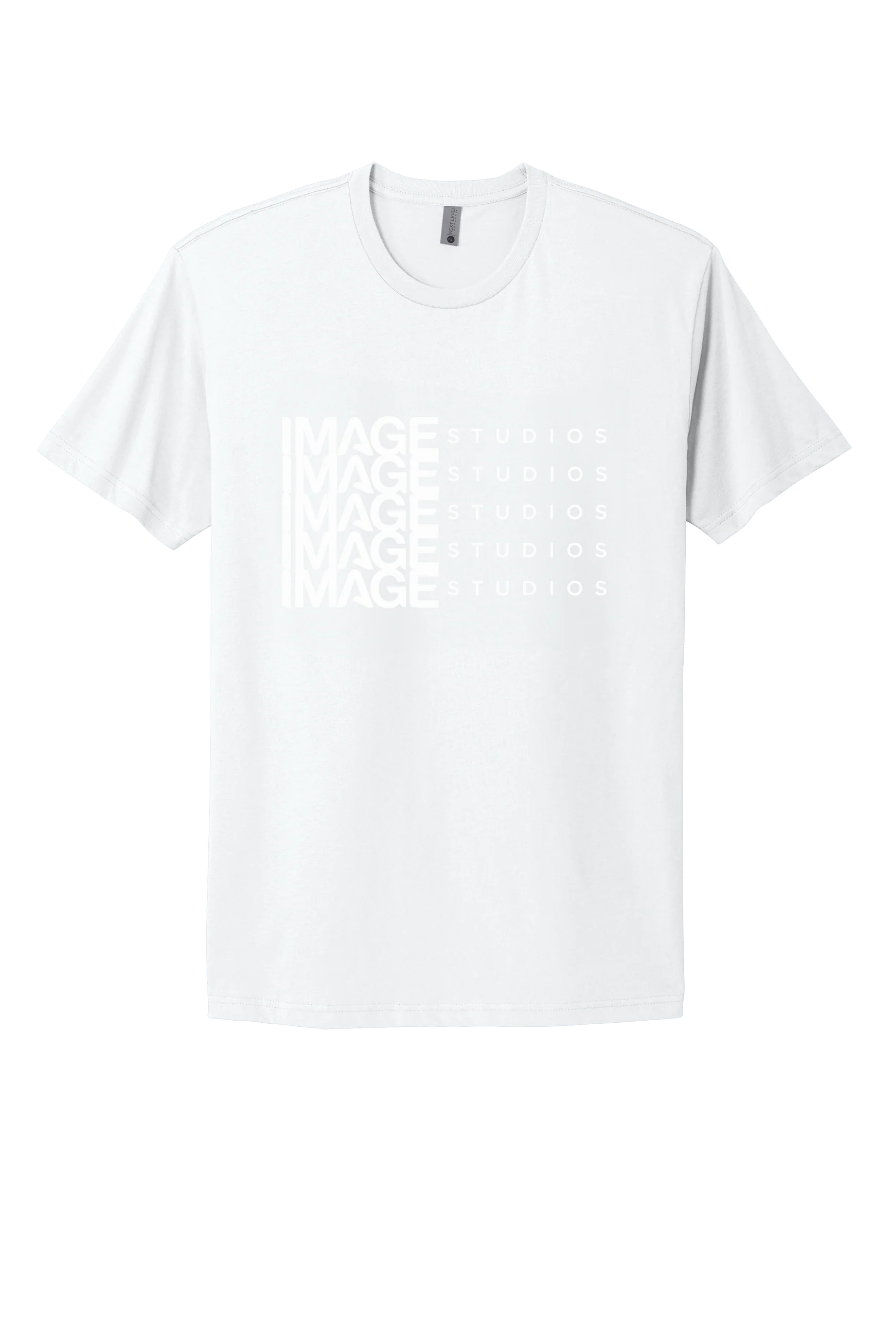 White IMAGE T-shirt (White Stacked Logo) NL3600