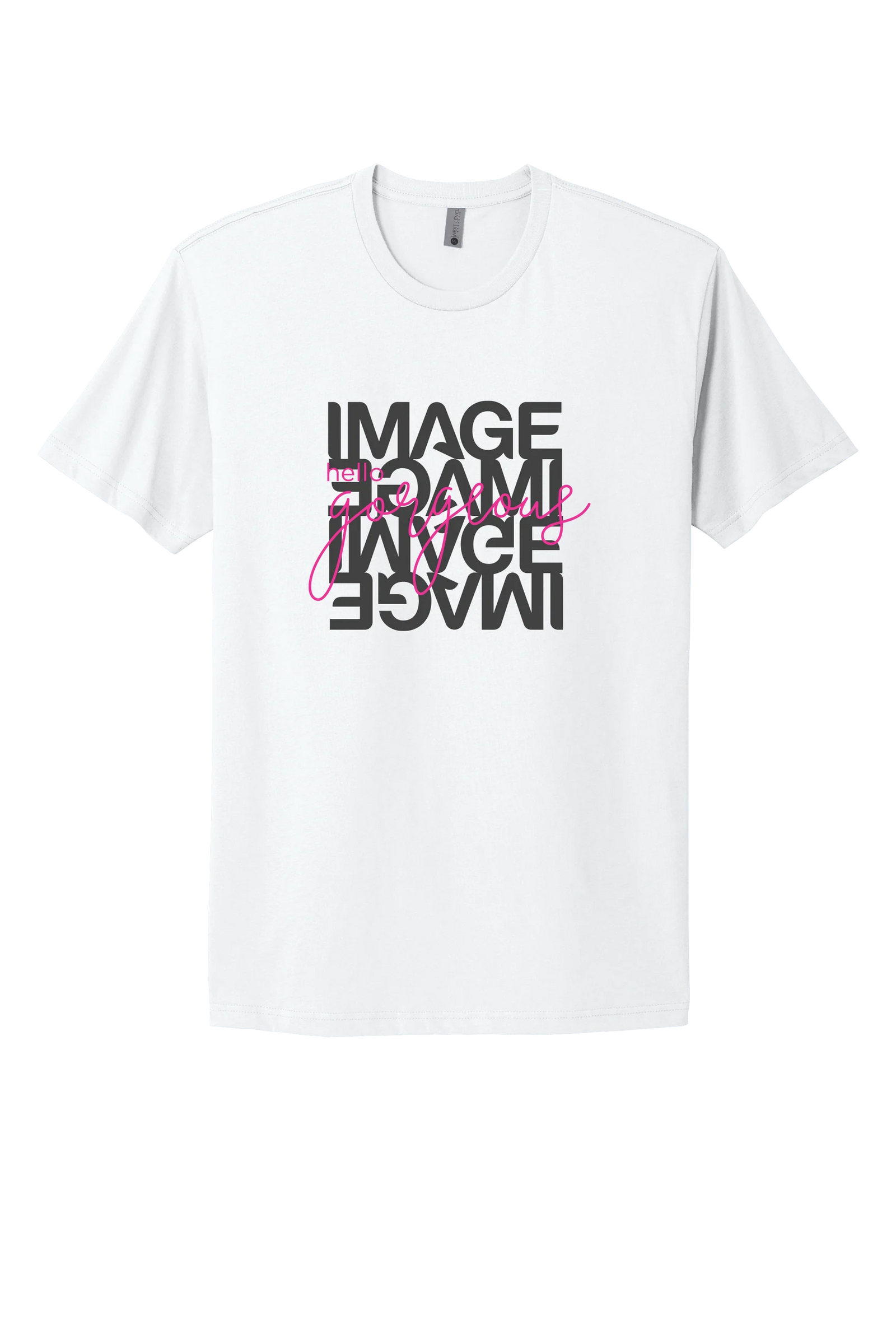 White IMAGE 'Hello Gorgeous' T-shirt