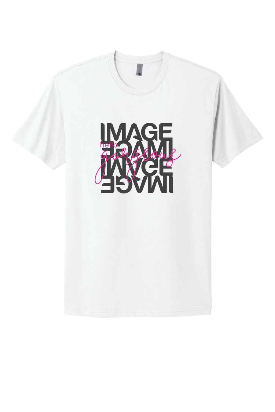 White IMAGE 'Hello Gorgeous' T-shirt