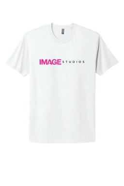 IMAGE T-shirt (White/Pink Logo)