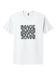 White IMAGE T-shirt (Black Reflected Logo)